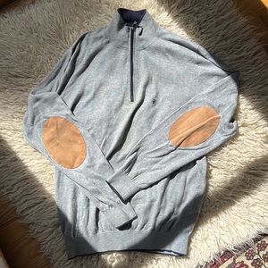 Men’s Carolina Herrera 100% Cotton Quarter Zip Sweater